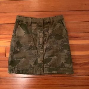 Camouflage Anthropologie skirt